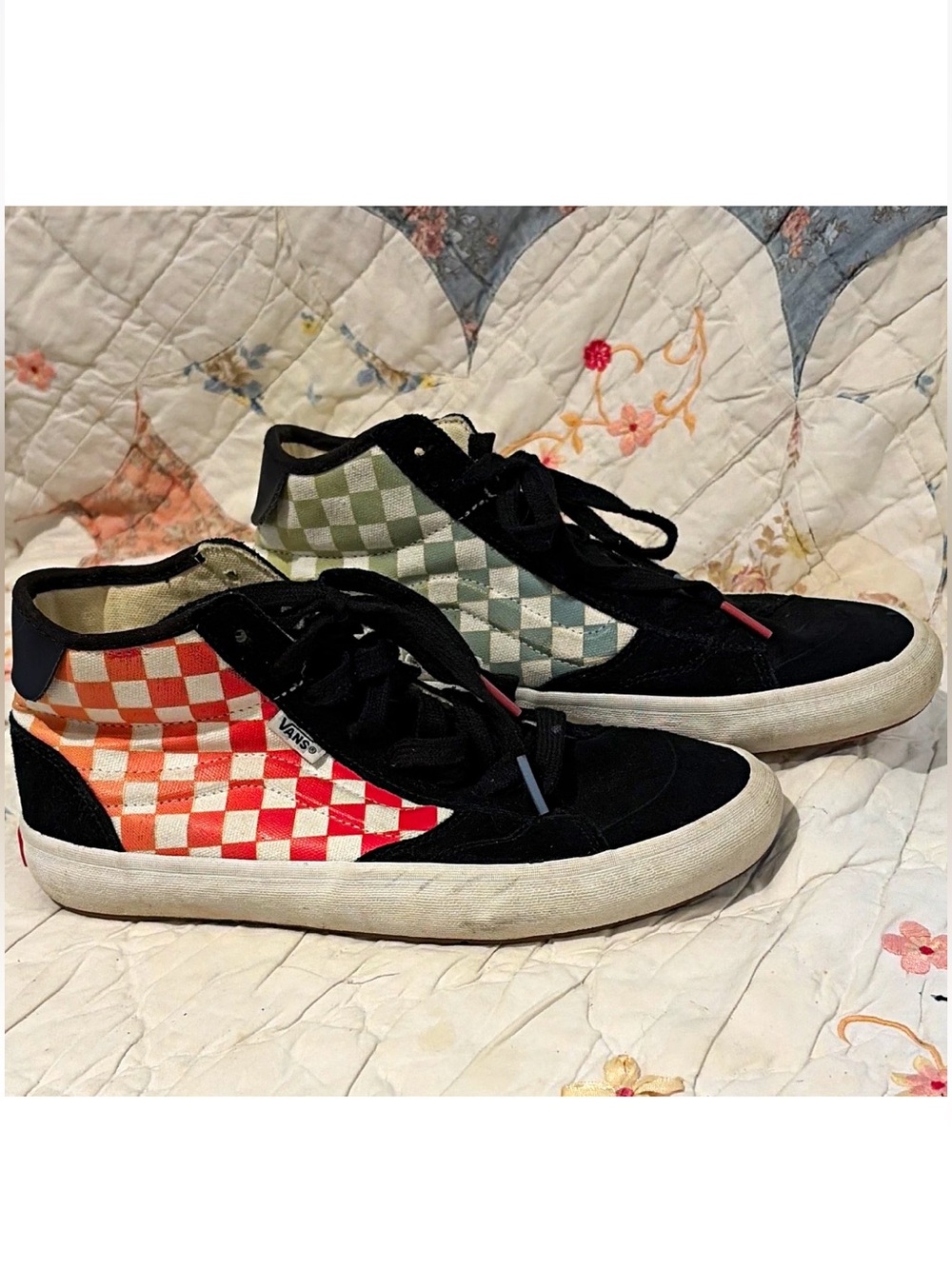 Vans The Lizzie Armanto Multicolor Checkerboard Skate Shoes Unisex Men6.5 Women8